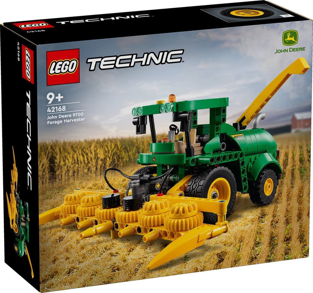 Конструктор LEGO Technic Кормоуборочный комбайн John Deere 9700, 559 деталей, возраст от 9+, 42168 #1
