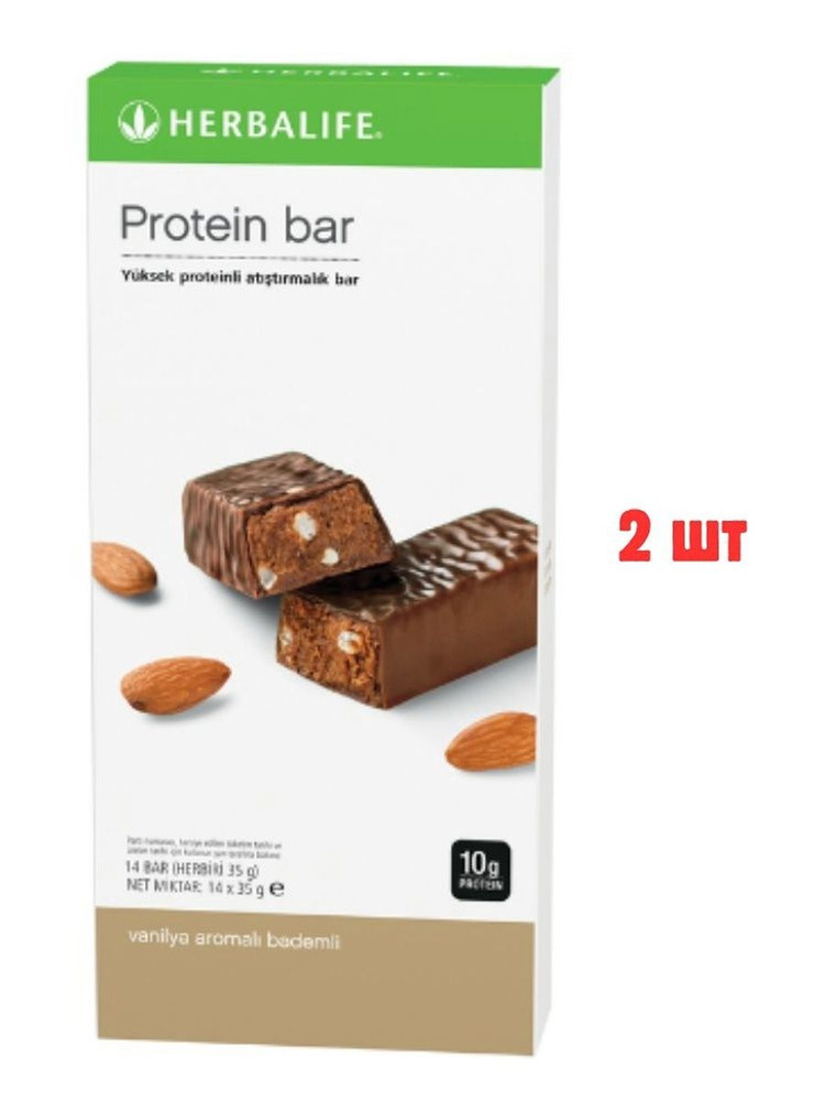 Herbalife Протеиновый батончикМиндаль со вкусом ванили 14 шт. #1