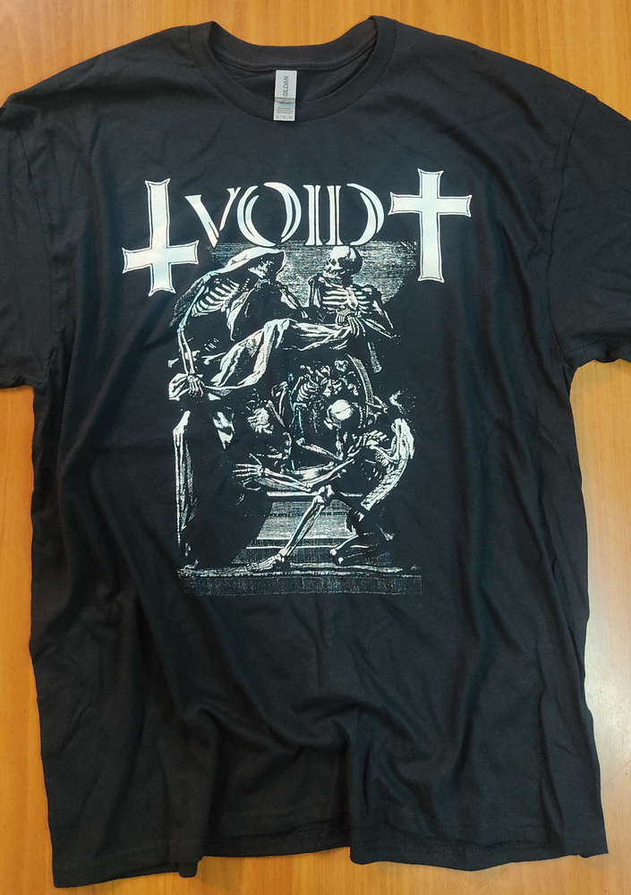 Футболка Футболка Void Hardcore Punk Band Black with Hand Pulled Silkscreen Print #1