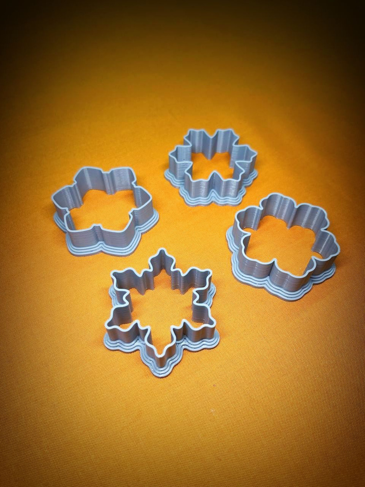 Новогодний набор снежинки #1, размер 5 см, формы для пряников, dm3dprint #1