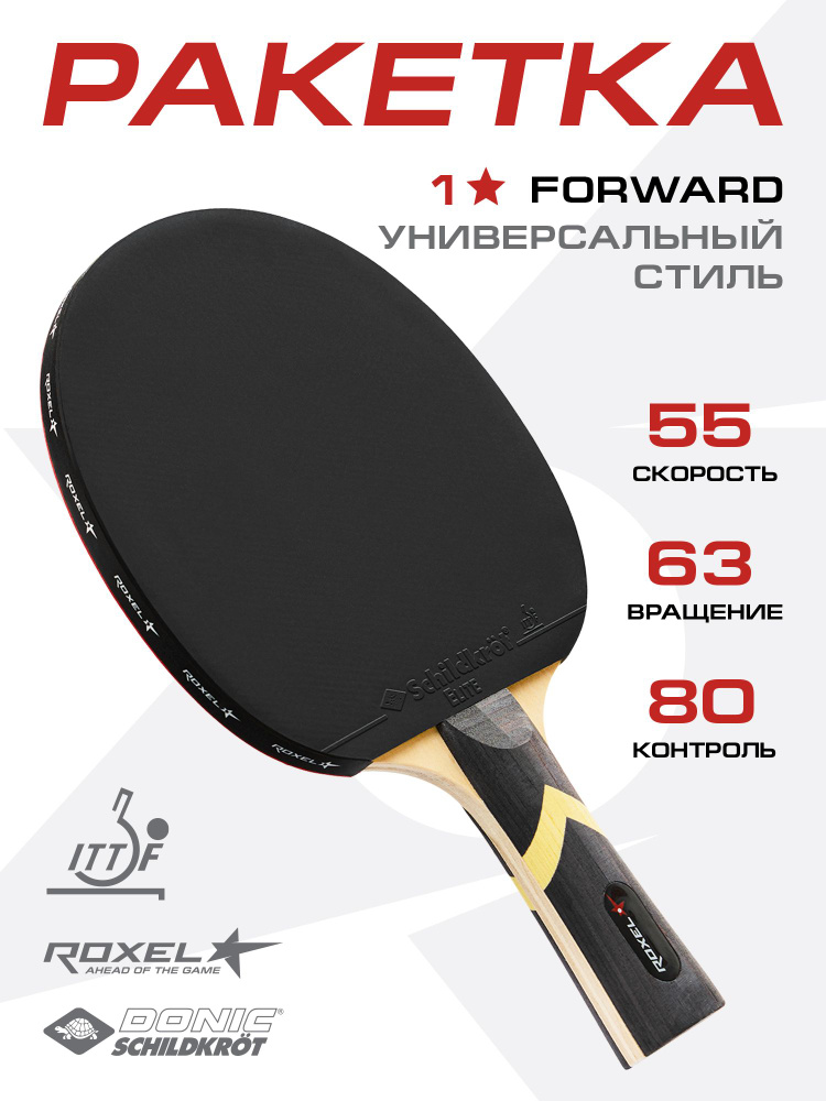 Roxel Rockets Ракетка для настольного тенниса ROXEL 1 FORWARD, коническая купить на ...