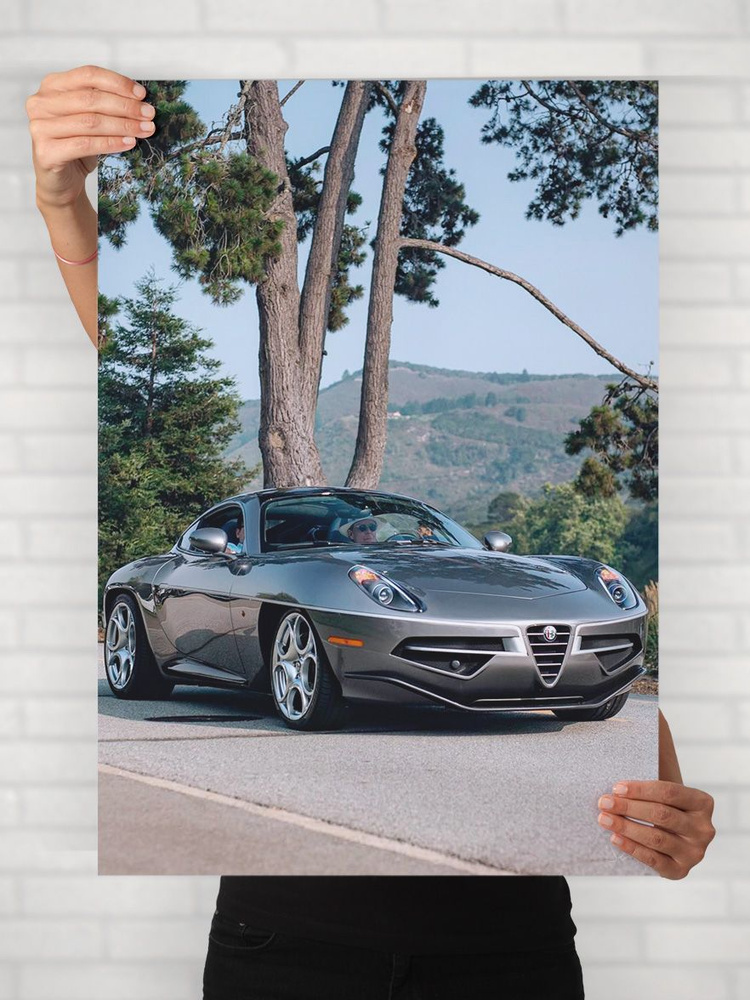 Плакат на стену для интерьера Легенды Авто (Альфа Ромео Диско Вольанте - Alfa Romeo Disco Volante 2) #1