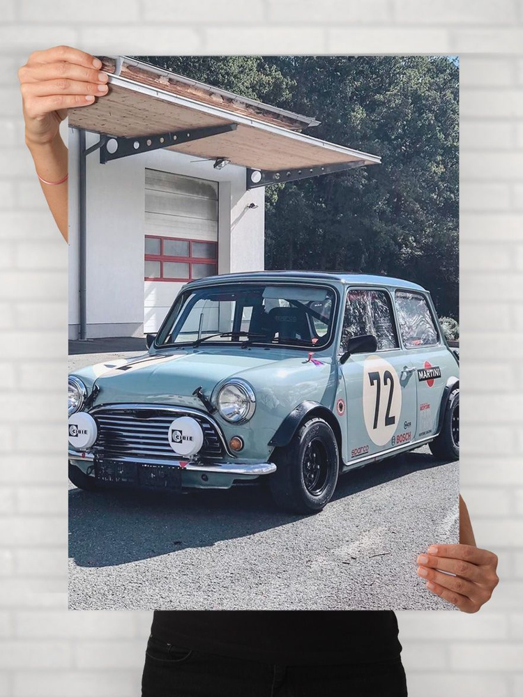 Плакат на стену для интерьера Легенды Авто (Мини Купер - Mini Cooper 3) - Постер по машине формата A1 #1