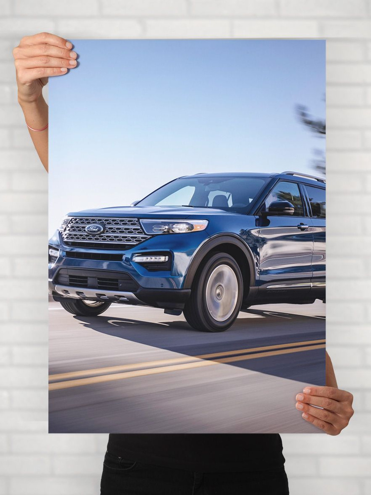 Плакат на стену для интерьера Легенды Авто (Форд Эксплорер - Ford Explorer) - Постер по машине формата #1
