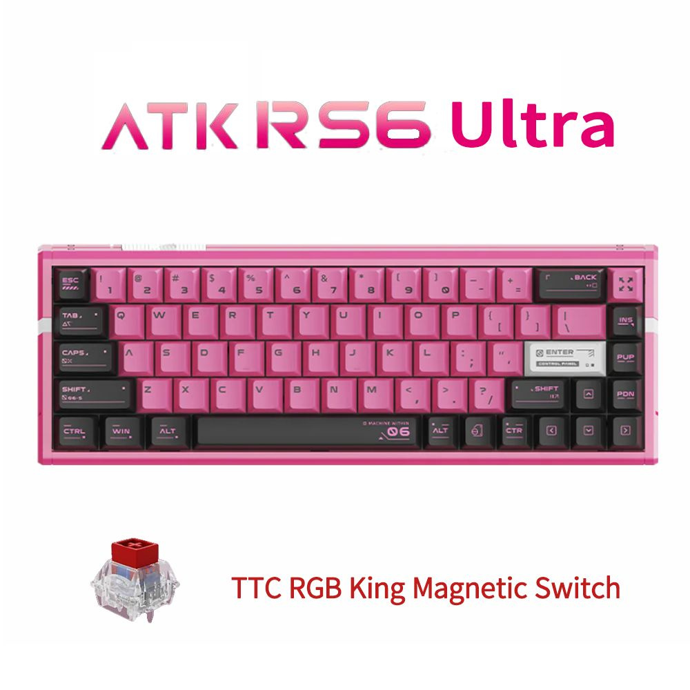 【新品未開封】ATK RS6 Ultra Sakura TTC万磁王軸 ATK Игровая клавиатура проводная ATK RS6 Ultra Sakura Warrior TTC