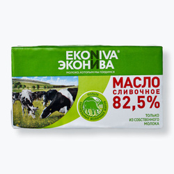 Масло сливочное 82,5% 180 г, ЭкоНива Скидки недели