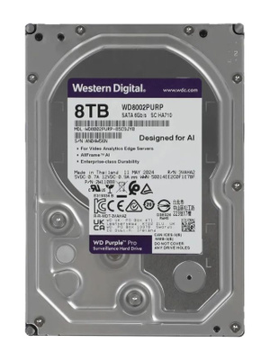 8 тб внутренний жесткий диск WD purple (WD82PURZ) купить на OZON