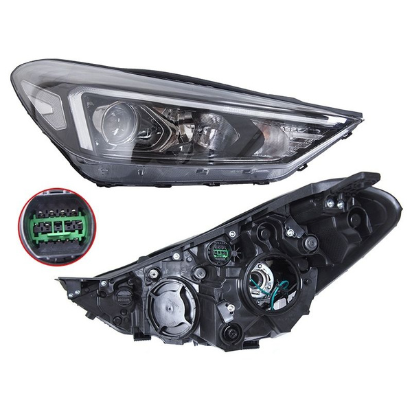 Фара Hyundai Tucson 21- (Справа/ Галоген/ С электрокорректором)