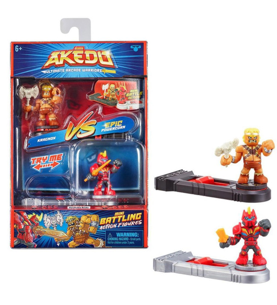 Akedo - Ultimate Arcade Warriors Pack 12 Mini Battling Action Figures