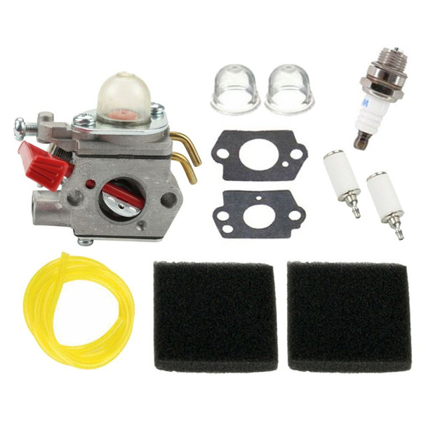 Carburetor With Fuel Line Filter For Homelite UT-20768, B25C, B25S, BC2500R, And More