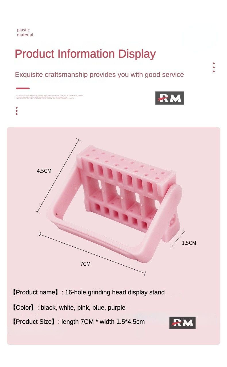 RM Аксессуар для маникюра, Стеллаж для хранения головок для полировки ...