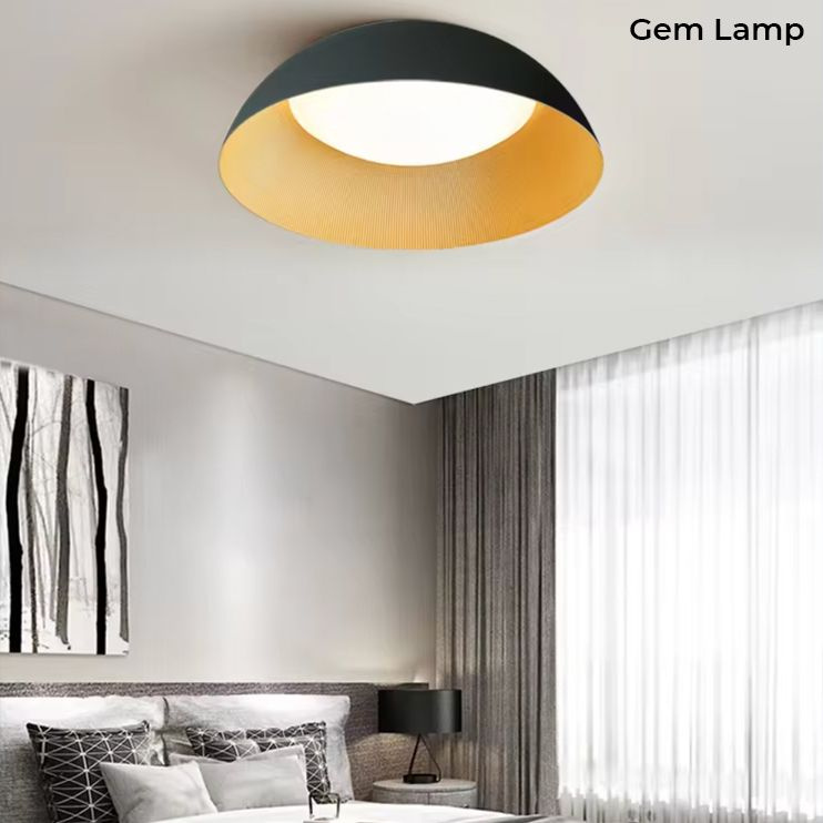 Люстра светодиодная потолочная Chrono Black для спальни Gem Lamp