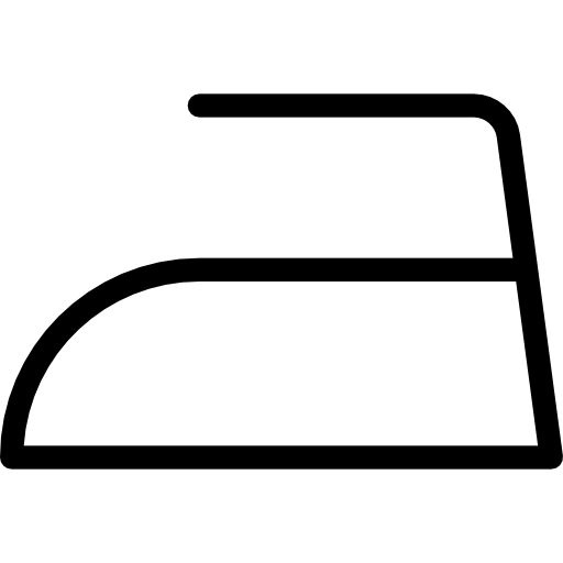 Утюжить при низкой температуре утюга; возможное использование парогенератора.