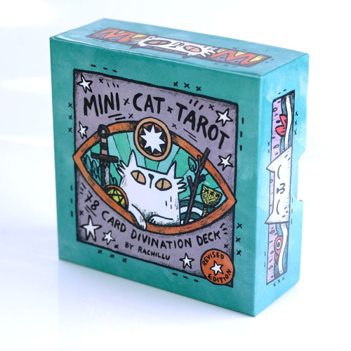 карты Таро мини-кот+ инструкцией+Подарочная коробка/Mini Cat Tarot