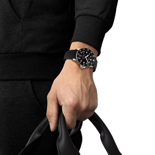 美品 フルセット TISSOT SEASTAR 1000 QUARTZ GMT Швейцарские кварцевые часы мужские наручные Tissot Seastar 1000