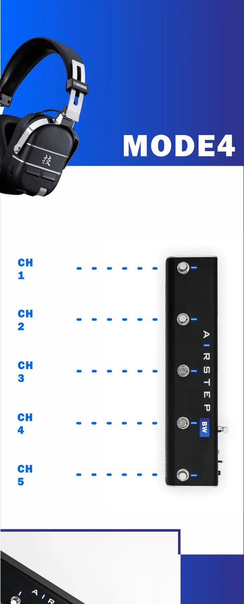 XSONIC AIRSTEP BW Edition Ножной переключатель KATANA/WAZA-AIR