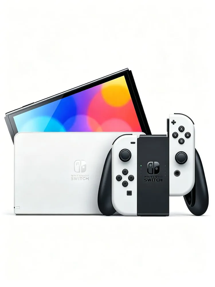 Nintendo Switch OLED 64 ГБ, 7-дюймовый OLED-экран, Поддержка русского, 98%Статус, 64 ГБ, фото 2
