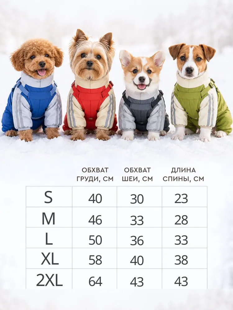 MiloPets Комбинезон для собак мелких пород с шлейкой, вариант, фото 6