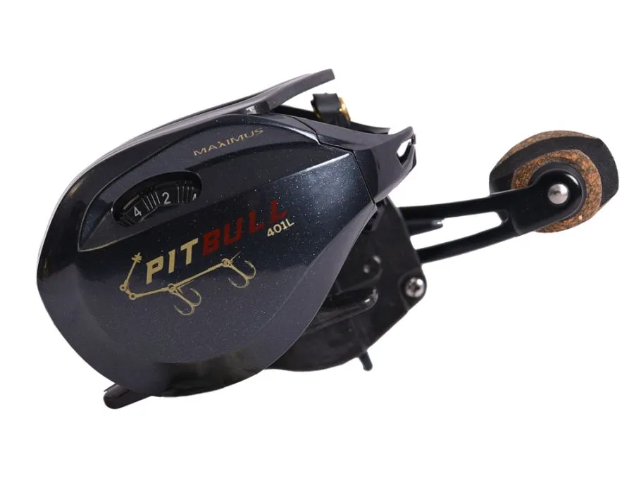 Катушка мультипликаторная Maximus PITBULL BBF 401L Big Bait для бигбейтов, 401 л, фото 3