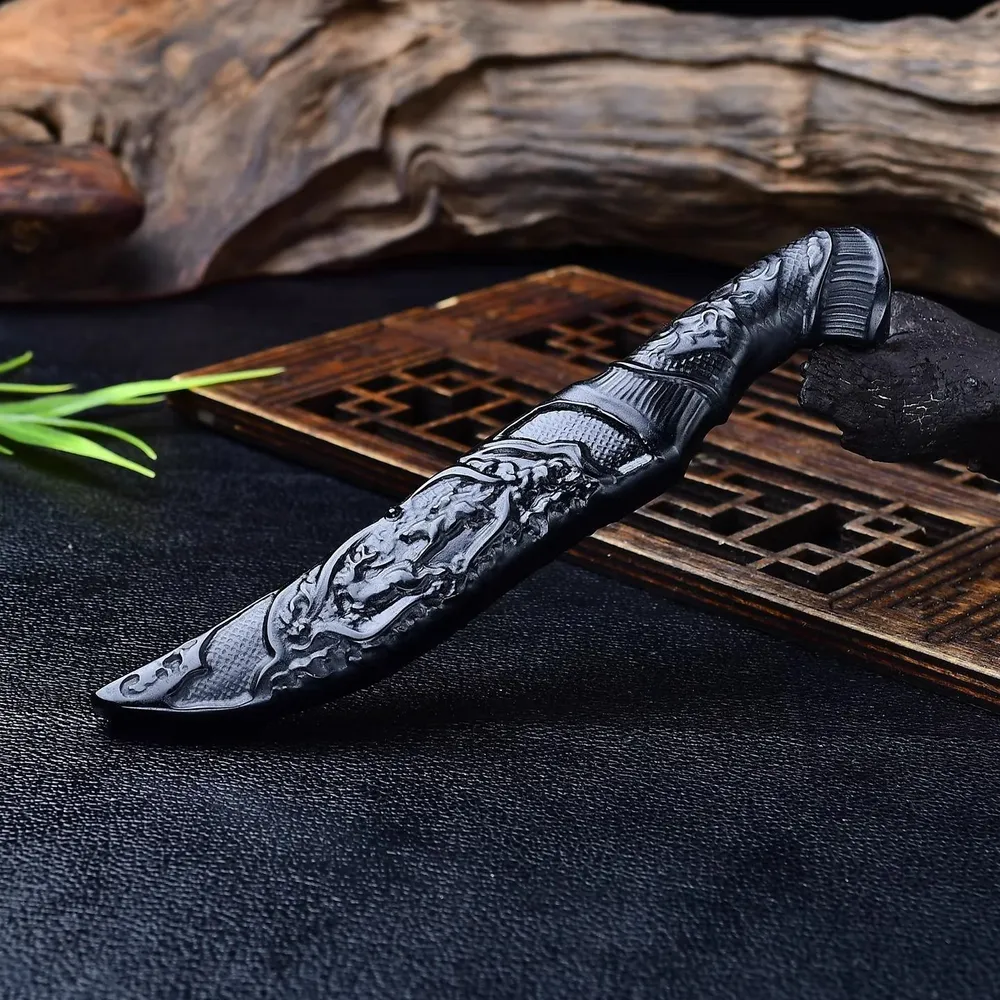 Алтарная атрибутика/Обсидиан Ритуальный нож 14 cm, вариант, фото 3