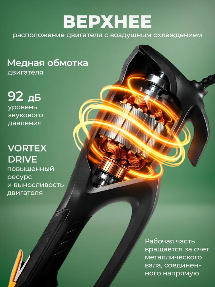 Электрический триммер 1900 Вт GET 4 MAX Eurolux, 1900 Вт, фото 3