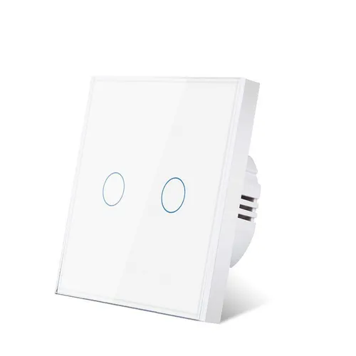 Тач-выключатель, 86x86x35 мм, белый, черный, золотой, серый, с подсветкой, электростатический, низко