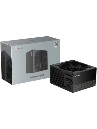 Блок питания 650W Ocypus Gamma P650 BK (ATX, 80+, APFC, 20+4 pin, 120mm fan, PCI-E 6+2Px4, 6xSATA) (
