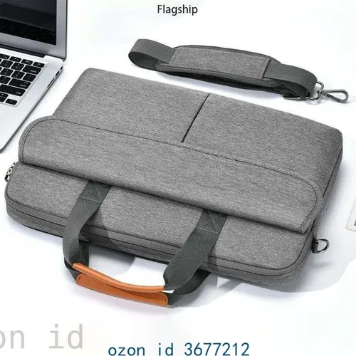 Сумка для ноутбука 17 17.3 18.2 дюйма Водонепроницаемый удар с плечевым ремнем,Серый