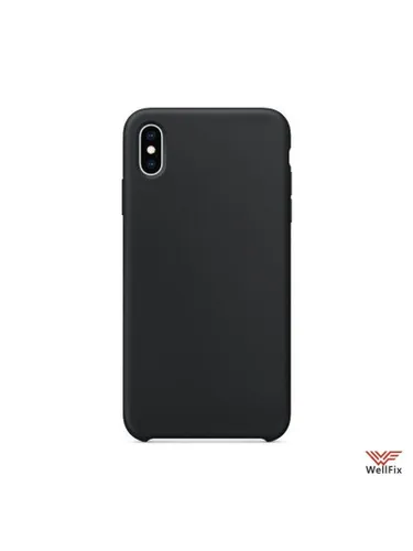 Силиконовый чехол для iPhone XS Max черный