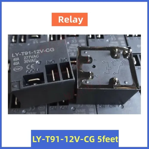 Реле LY-T91-12V-CG 5-контактное с тремя штырями для водонагревателя
