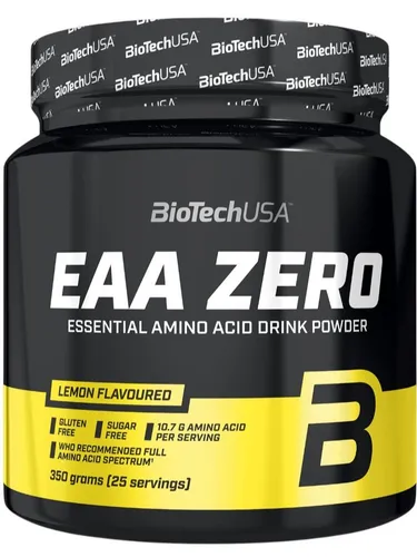 BioTechUSA EAA ZERO (ИЭйЭй Зеро) 350 г, Лимон, для роста мышечной массы и быстрого восстановления, биологически активная добавка