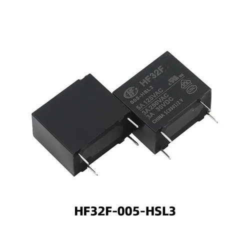 Реле HF32F/005-HSL3 5В DC, 4 контакта, 1НО (5А)
