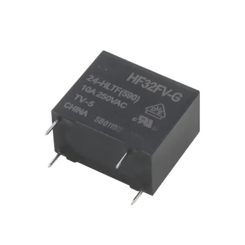 2pcs Реле HF32FV-G-24-HLTF 4-контактное 1НО 10А 250VAC, маломощное электромагнитное реле мощности дл