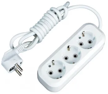 Удлинитель EKF UBA16-310-3-05 "Эксперт" 3 гнезда 5 метров 16А/3,5 кВт с заземлением ПВС 3х1 EKF PROx