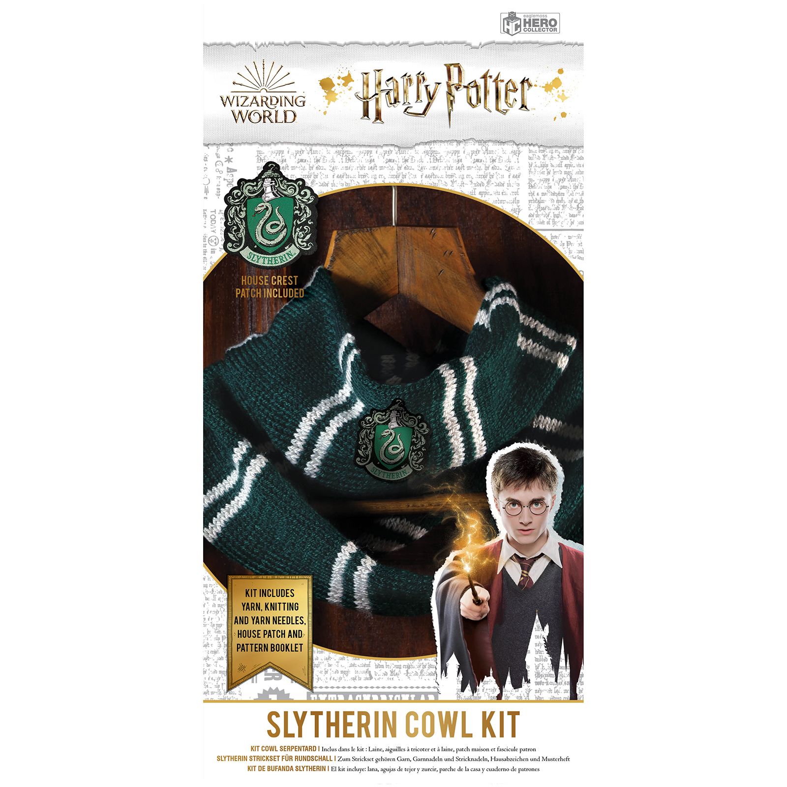 Иглмосс / Eaglemoss набор для вязания снуда Слизерин Гарри Поттер / Harry Potter
