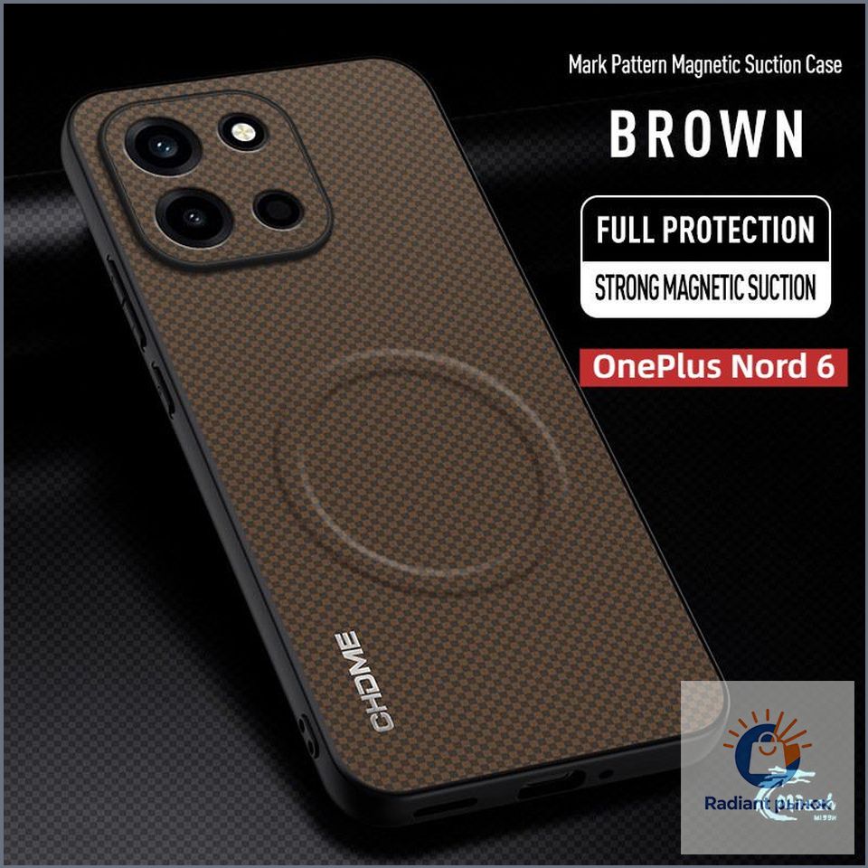 智能手机壳 用于 OnePlus Nord 6, 橡胶, 棕色
