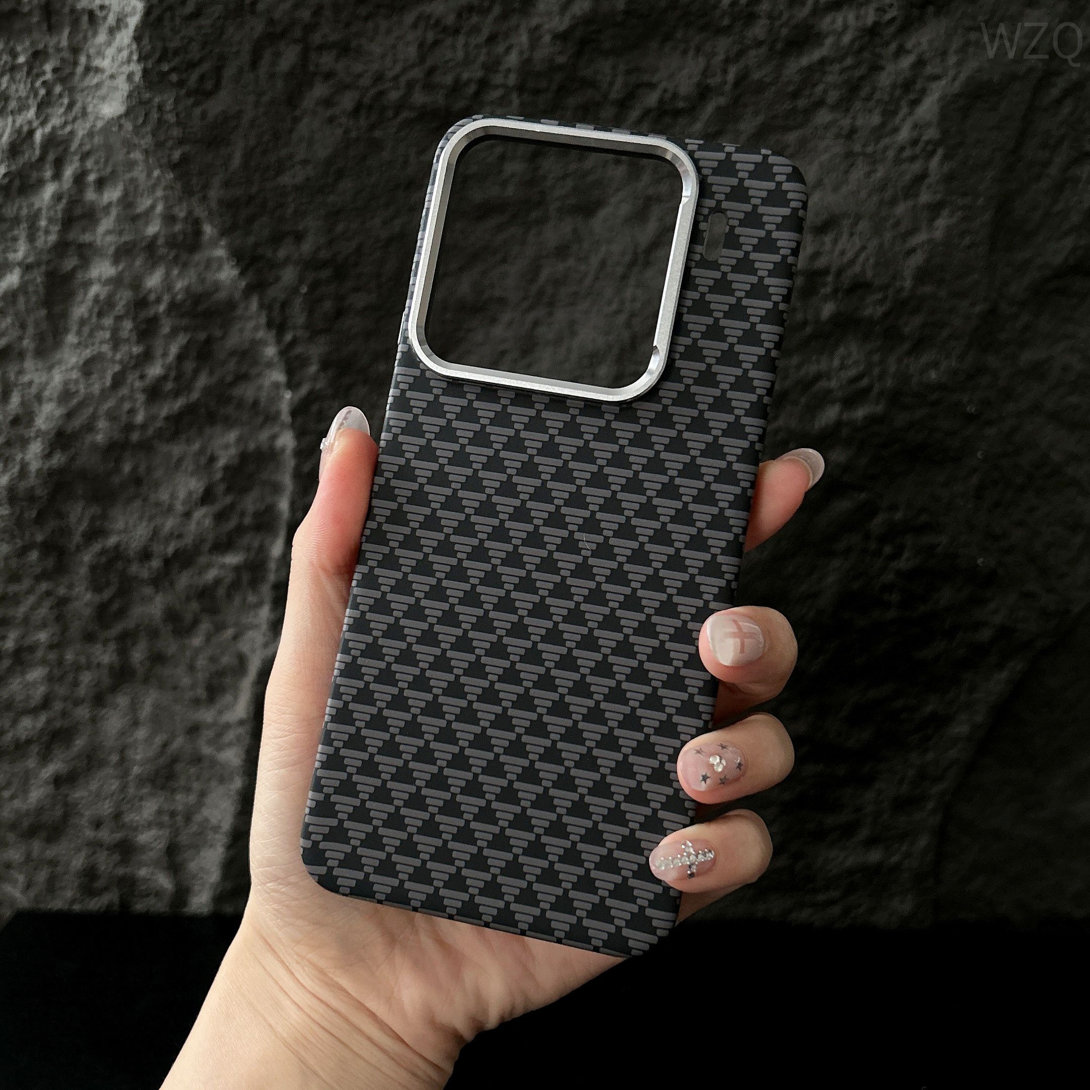 智能手机壳 用于 Xiaomi 15 5G, 聚酯纤维, 深灰色
