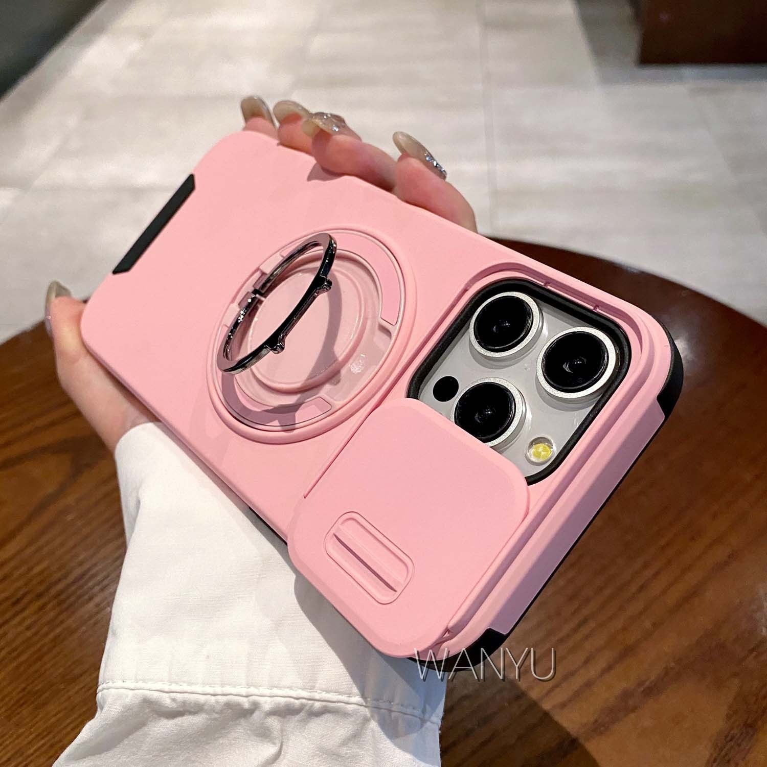 智能手机壳 用于 Apple iPhone 16 Pro, 塑料 , 粉红色