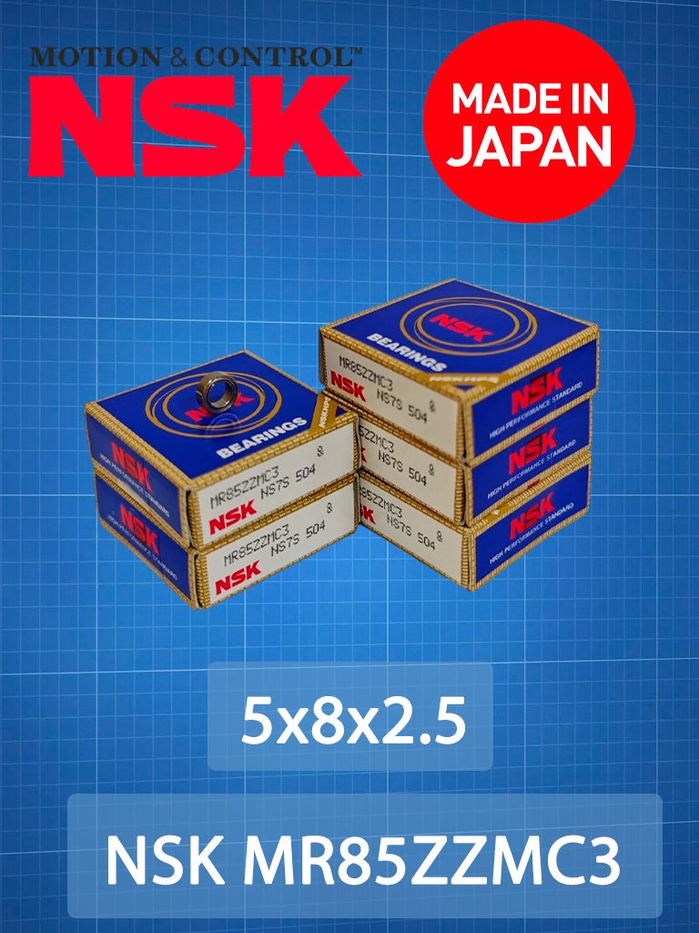 ПодшипникMR85ZZMC3NSK(5х8х2.5)MadeinJAPAN