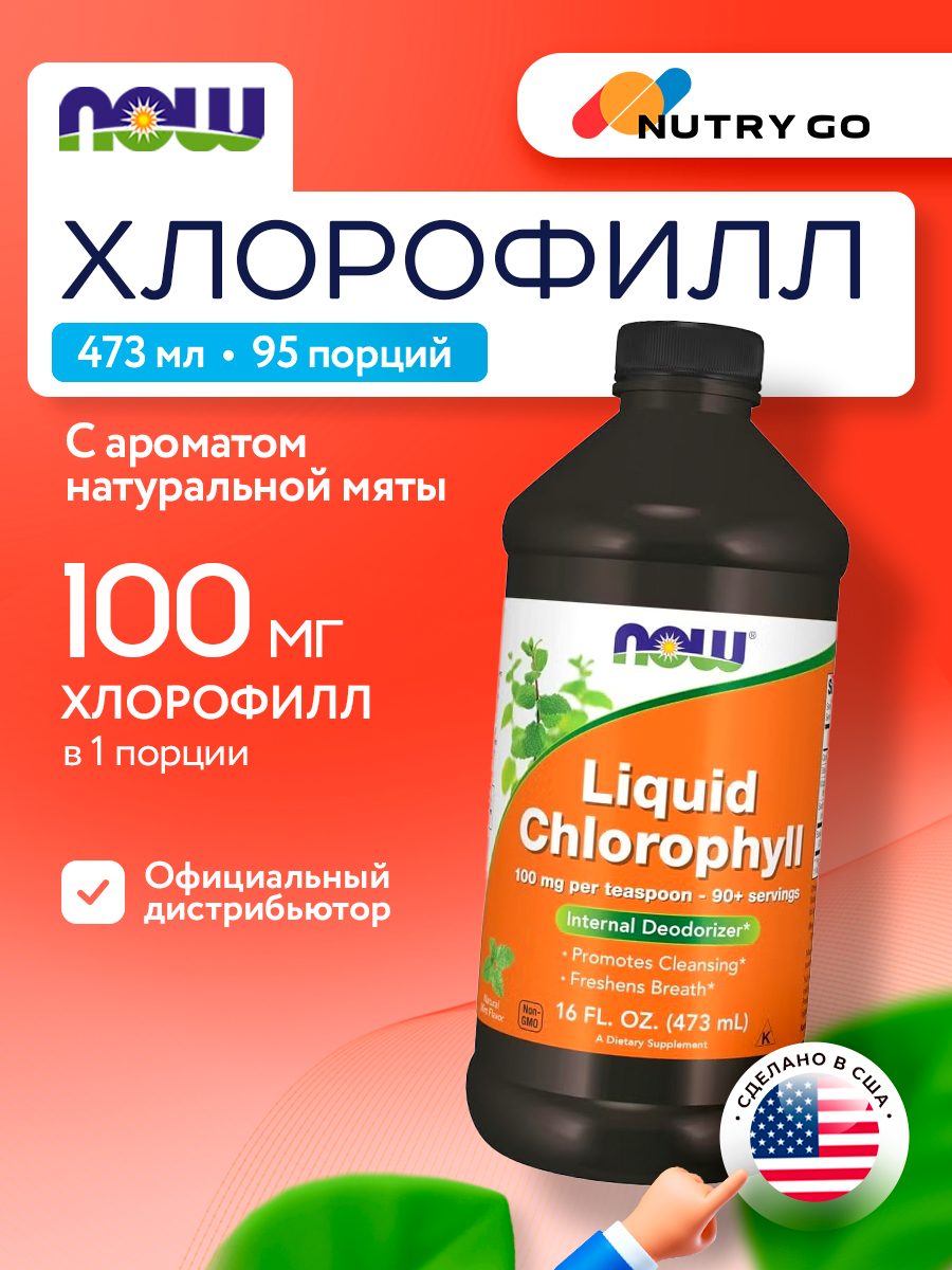 Now, LIQ CHLOROPHYLL & MINT 16 OZ