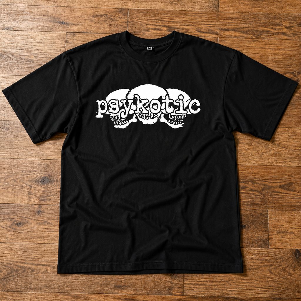 Футболка psykotic archive y2k type flat_lay