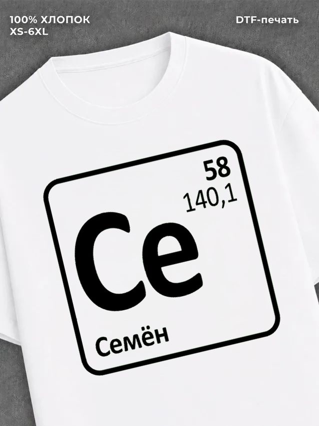 Футболка мужская именная Семен