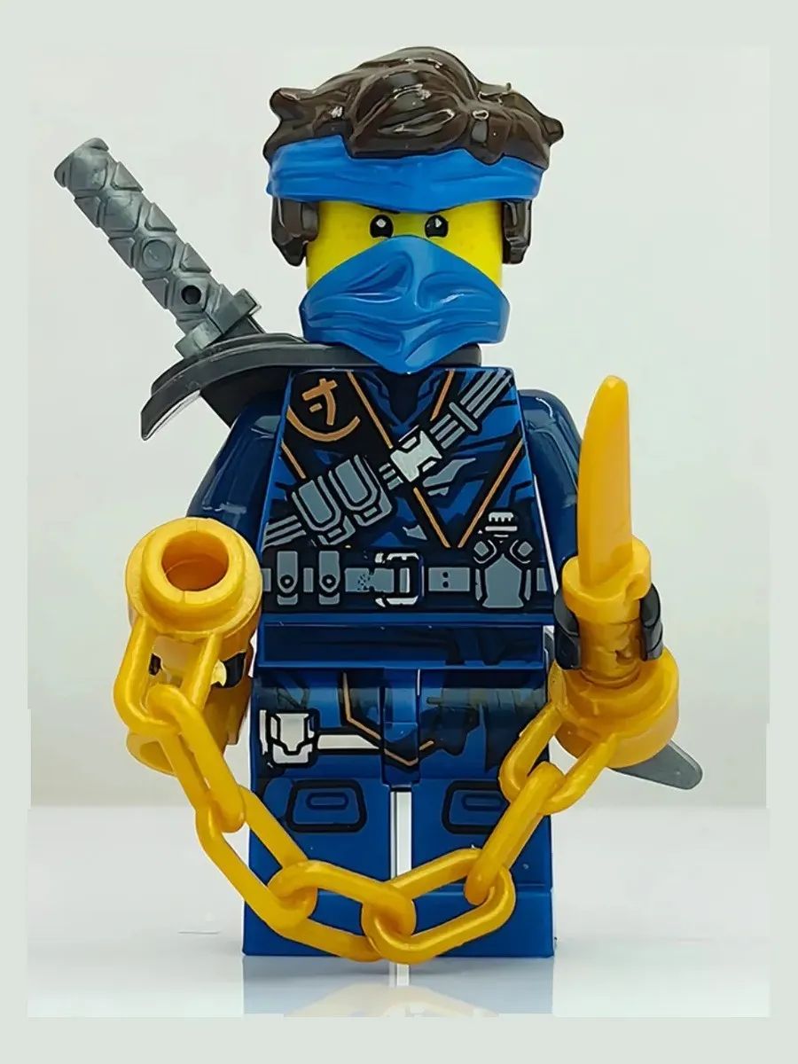 Фигурка Джей с цепью и кинжалом / Ниндзяго / Минифигурка Ninjago