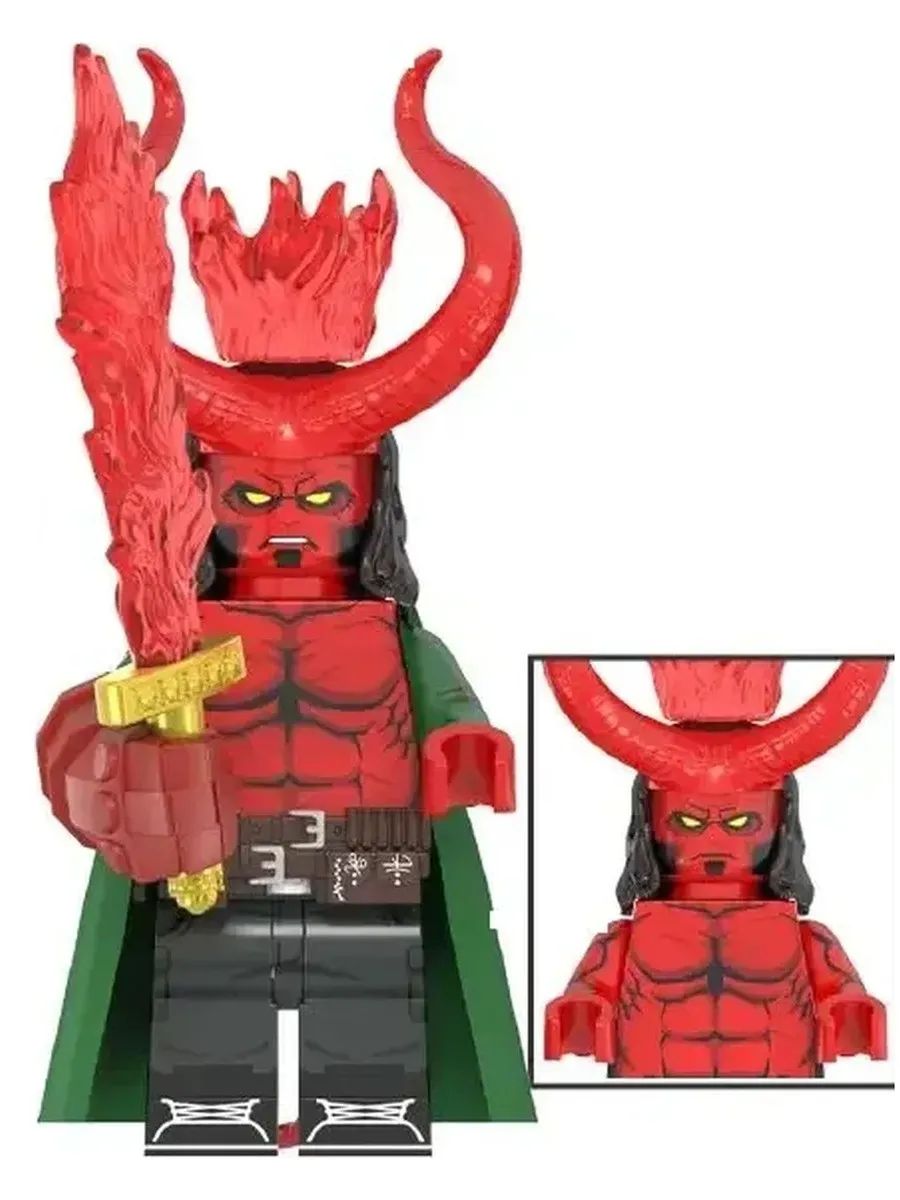 Фигурка Хеллбой с рогами / Hellboy Хеллбой / Коллекционная Минифигурка
