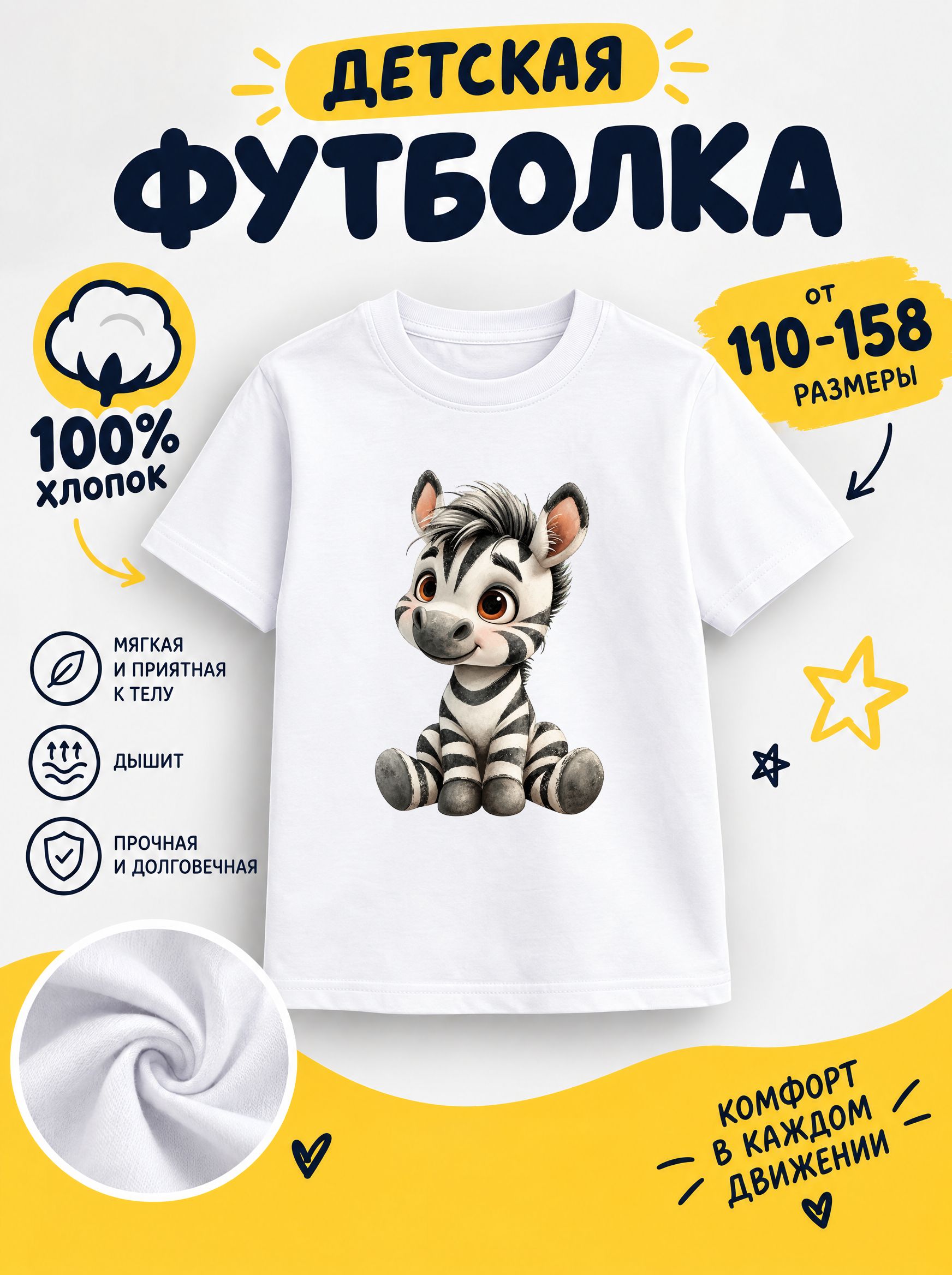 Футболка детская для девочек