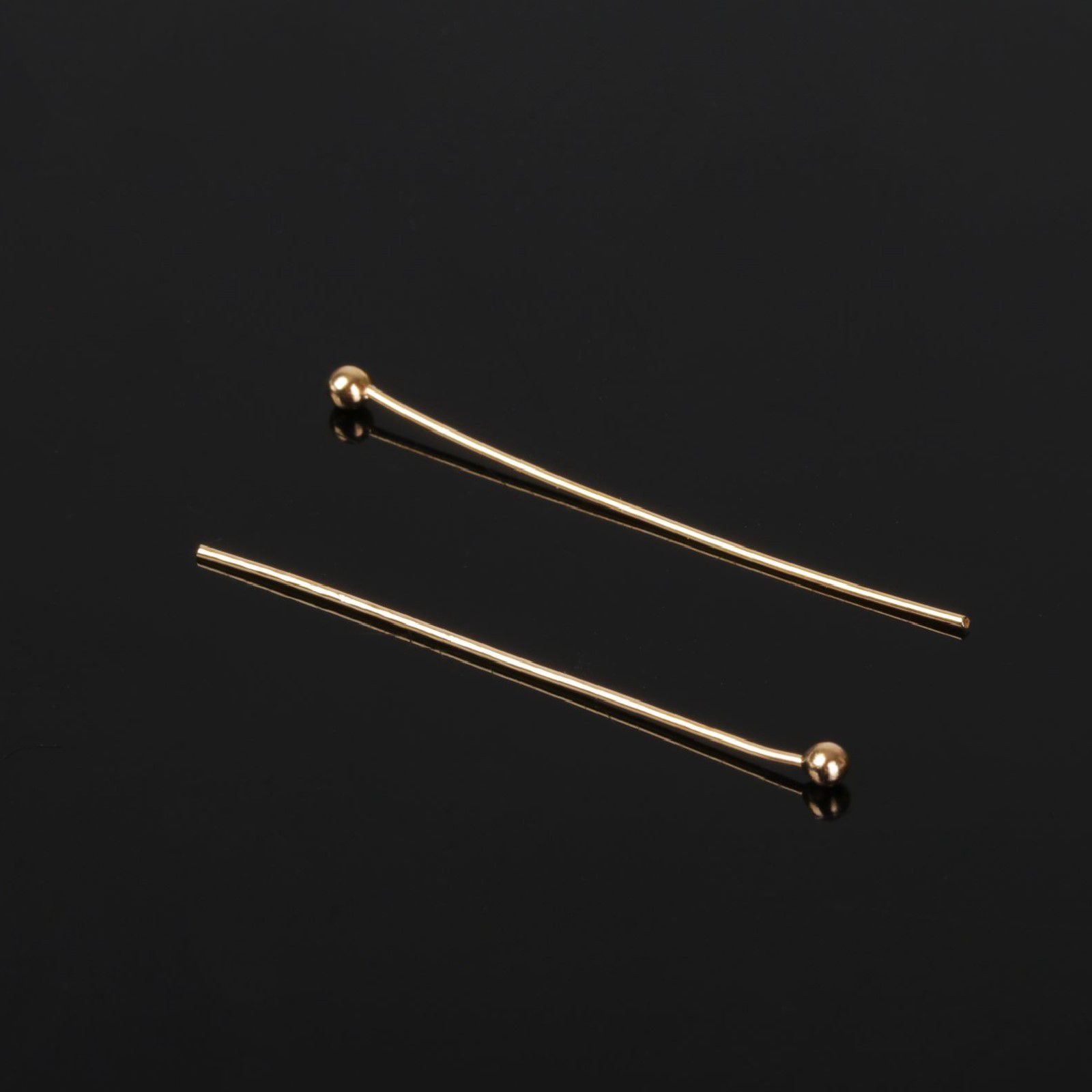 Штифт с шариком СМ-1103-14, 2 см, 50 гр (830 шт), цвет золото