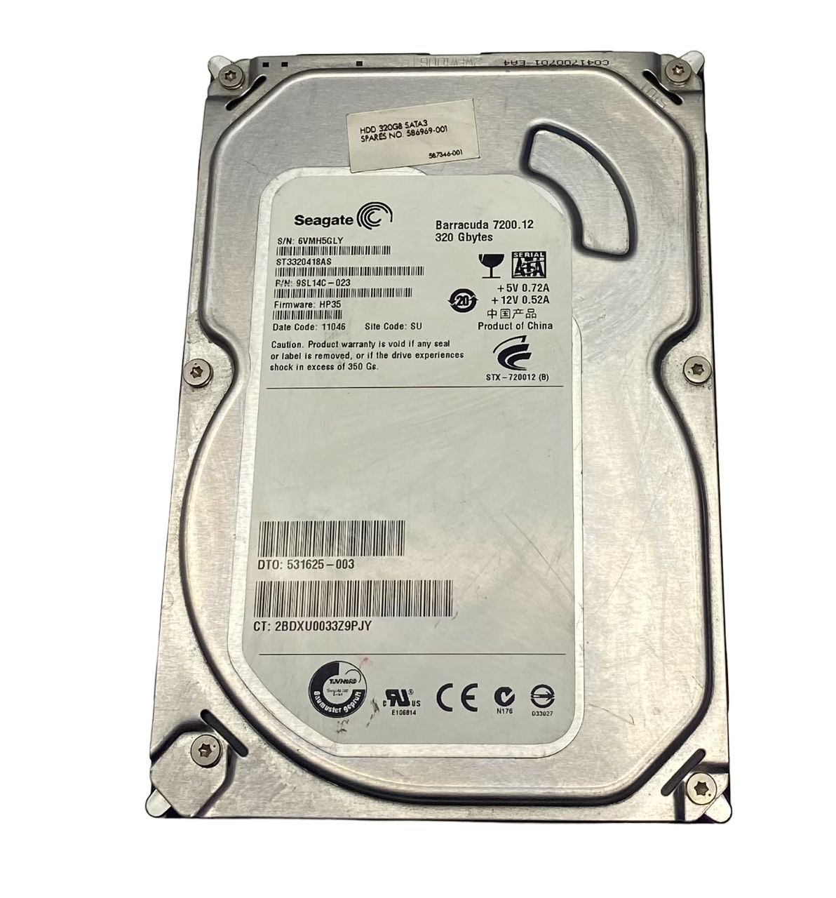 Жесткий диск Seagate Barracuda 7200.12 ST320DM000, 320ГБ, HDD