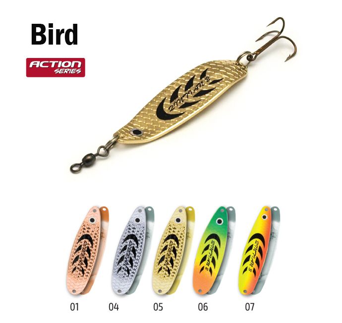 Блесна колеб. Akara Profi Series P2204 Bird 90 26 гр. 13/14 oz. AK10/Sil