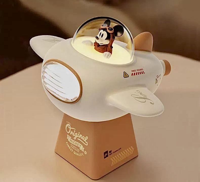 Дисней / Disney Ночник с Микки Маусом в самолёте и зарядник, Микки Маус