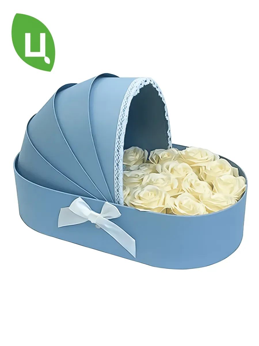 Одиночная коробка коляска 33x17x8cm серая W9298